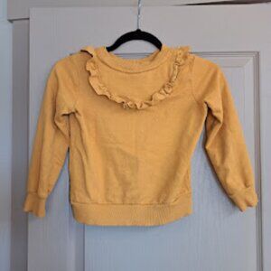 Girls Hanna Andersson Mustard Yellow Long sleeve shirt size 6-7